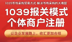 1039 模式下个体外贸户 账务梳理与税务申报办理 1039 模式下个体外贸户 账务梳理与税务申报办理